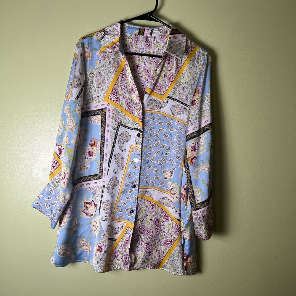 Cato Multicolor Patterned Blouse - image 3